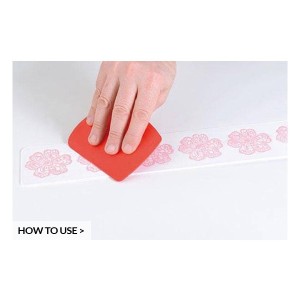 TRD03 FLOWER   TAPPETO IN SILICONE 400X80 MM
