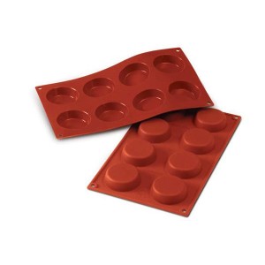 SF045   STAMPO IN SILICONE N.8 FLAN MOULD ø60 H 17 MM