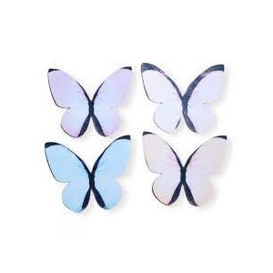 Farfalle in cialda-Colori pastello- 87 pezzi