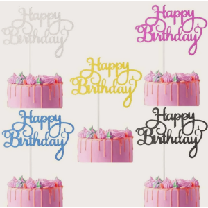 Cake topper - Happy Birthday
