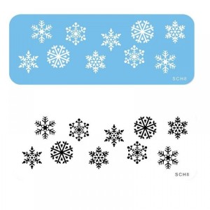 Stencil fiocchi di neve - PME