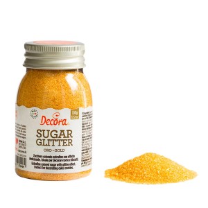Zucchero glitterato oro - Decora