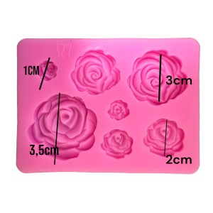 Mould in silicone rose